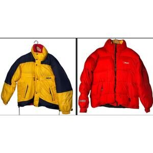 VTG BEAR USA RN 90680 EXTREME WEATHER EXPEDITION REVERSIBLE DOWN JACKET MEN'S XL